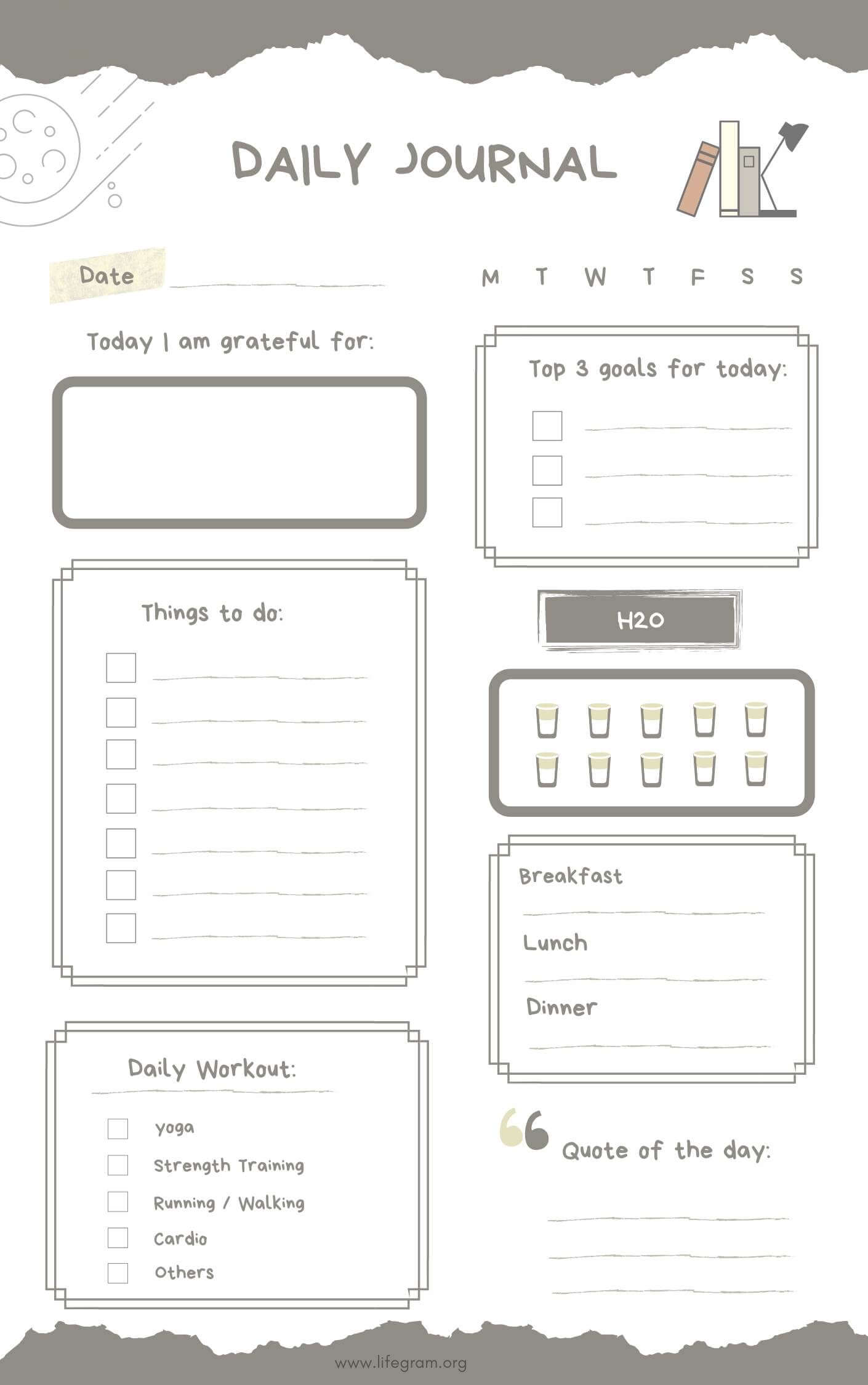 daily routine journal